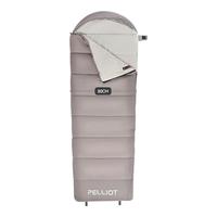 伯希和户外睡袋秋冬季成人露营隔脏羽绒棉保暖装备16103007岩石灰1.55KG 【1.55KG】【左拉链】