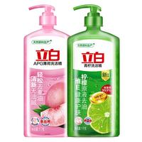 立白 洗洁精  白桃1kg+青柠1kg