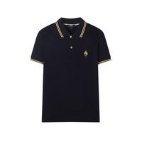 POLO衫男短袖夏季纯色简约刺绣翻领T恤男