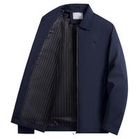 贵人鸟 爸爸外套男春秋款行政夹克男士外套加绒加厚中老年男装衣服