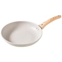 京东京造 平底锅 煎蛋锅麦饭石色不粘煎炒菜多用锅电磁炉燃气灶通用28cm 麦饭石色不粘平底锅 28cm