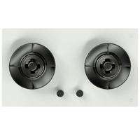 京东京造5.0kW灵犀液化气猛火燃气灶 70%高热效 双灶大火 可调底盘 煤气灶  羽纱白X5 JZY-613W1