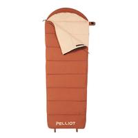 伯希和（Pelliot）户外睡袋秋冬季成人露营隔脏羽绒棉保暖装备16103007维尼棕1.55KG 【1.55KG】【左拉链】