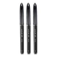 uni三菱（Uni）黑科技AIR签字中性笔-ball漫画笔草图笔绘图笔UBA-188走珠笔防漏墨 3支装黑色 0.5mm