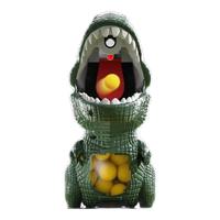 萌游记儿童打恐龙射击玩具枪53子弹4空气动力软弹枪6岁六一 打恐龙无万向+枪*1+1眼镜+电池  标配