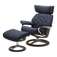 STRESSLESS 真皮沙发椅 牛津蓝色