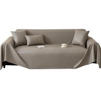 朴叙沙发布遮盖四季通用盖布简约防水隔尿免洗沙发巾全盖防滑沙发套罩 防水隔尿-灰色小羊皮沙发巾 180*130cm