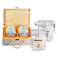 CNACKA蜂蜜俄罗斯国家营养食品新年货礼盒长辈老人父母 椴树蜜500g*2瓶(木质礼盒装)