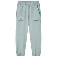 安德玛(Under Armour)儿童休闲长裤春季女男童舒适梭织长裤251123367 深灰绿 160cm