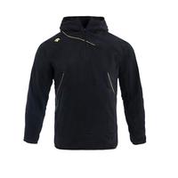 迪桑特（DESCENTE）棒球半开领连帽卫衣 长袖 DBX-2360 XL  黑色  XL （尺码O 身高180 胸围100）