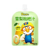 Pororo 啵乐乐（Pororo）雪梨枇杷汁原果汁含量大于99%儿童饮料便携单袋装105ml*1