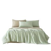 安睡宝（SOMERELLE）水洗凉感夏被刺绣款空调被150x200cm夏凉被夏季薄被子1.5x2米 原野【A类凉感冰丝】单夏被