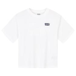 Levi's 童装儿童T恤男童短袖2025夏季透气小汽车短袖 明亮白 140 /68 【身高12