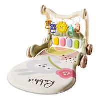 星帕婴儿玩具0-1岁新生儿0-6个月婴儿架脚踏琴宝宝满月礼 豪华-4合1架+学步车 百天宝宝学步车二合一脚踏琴