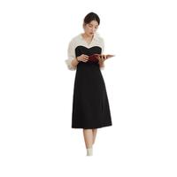 独束【束型系列】大码郁金裙双版型拼接连衣裙女显瘦气质裙子 常规梨形- 2XL (尺码:4)