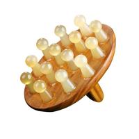 采药师牛角带脉身体经络刷揉腹部肚子按摩梳头皮放松疏通