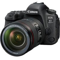 佳能（Canon） EOS 6D Mark II 6D2 单反相机 单反机身套机 全画幅专业单反套机 6D2+50 F1.8小痰盂定焦镜头 高级套餐(128G卡+电池+相机包+三脚架)