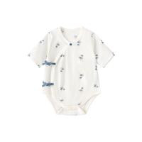 婴儿包屁衣夏季薄款纯棉新生儿三角哈衣连体衣初生宝宝护肚家居服