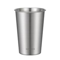 食品级304不锈钢水杯啤酒杯防摔果汁杯泡茶杯牛奶杯冷饮杯
