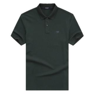 雅戈尔（YOUNGOR）POLO衫男士春夏青年男短袖POLO衫棉料微弹面料纯色polo衫 绿色 M