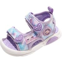 天美意（TEENMIX）童鞋儿童凉鞋女童沙滩鞋中小童2024夏季软底防滑宝宝单鞋 紫色 23