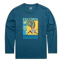 奥索卡 OZARK GEAR户外男士长袖T恤 秋季户外环保长袖T恤运动衫 359530 湖蓝-212 L/175