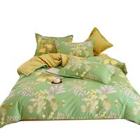 云瑾全棉被套单件纯棉斜纹被罩印花不掉色 扶绿花园 被罩160*210cm单人 叶舞轻盈