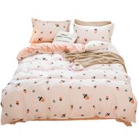 云瑾全棉被套单件纯棉斜纹被罩印花不掉色 花怡梦灰 被罩220*240cm双人加大 小雏菊黄