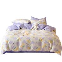 云瑾全棉被套单件纯棉斜纹被罩印花不掉色 熊噜噜爱果子 被罩160*210cm单人