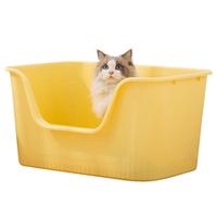 疯狂的主人猫砂盆特大号半封闭式猫厕所防外溅大黄油猫沙盆猫屎盆猫咪用品 浴缸式猫砂盆超大号