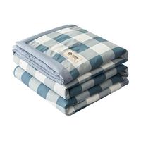 洁丽雅（Grace）A类新疆棉花夏被空调被水洗夏凉被夏季双人薄被芯 180*220cm A类棉花被-晴空蓝 180cm*220cm