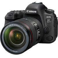 佳能（Canon） EOS 6D Mark II 6D2 单反相机 单反机身套机 全画幅专业单反套机 6D2+24-70F4 IS USM 带微距功能 标准套餐(64G卡+电池+相机包)