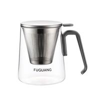 富光茶杯茶水分离男士泡茶玻璃喝水杯子办公室高档茶水分离父亲节