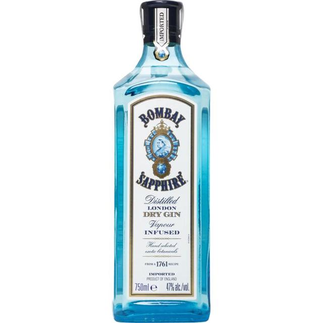 BOMBAY 洋酒 金酒 杜松子酒 琴酒 750ml 750mL 1瓶 蓝宝石 47度