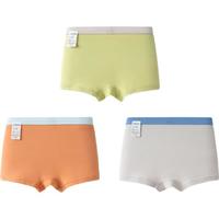 巴拉巴拉儿童内裤棉男童平角短裤小大童宝宝印花四角裤三条装209925170103 110 黄绿色调00334
