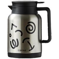 卡罗特保温壶大容量暖水壶家用不锈钢办公室热水焖茶壶保温瓶 银色 1.5L-银色