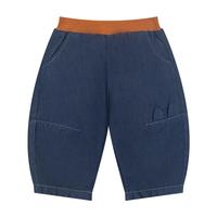 马·拉丁（M.Latin）/童装儿童裤子夏男女小童耳朵廓形感牛仔七分裤 牛仔深蓝 110cm