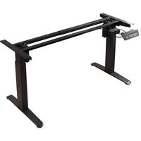 木藝生电动升降架子桌腿双电机可调节升降电脑桌站立支架办公书桌桌子腿 单电机正装大功率黑适1-1.8米板 加厚钢架