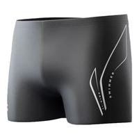 李宁（LI-NING）泳裤男士防尴尬极简泳衣平角训练游泳裤 3041 黑色 XXXL 