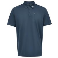 金林德伯格(J.Lindeberg)夏季GOLF运动速干翻领短袖POLO衫男士52513Z013 N1A深灰蓝色 M