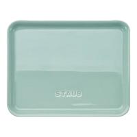 珐宝（staub）新中式茶具茶壶茶杯陶瓷家用办公泡茶壶喝茶杯功夫茶 1件 旅行装小茶盘19*15cm 天青色