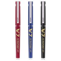 日本PILOT百乐BXC-V5中性笔用V7水笔直液式可换替芯墨胆走珠笔直液笔大v5办公文具 0.5mm黑色3支