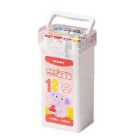 晨光 文具12色食品级马克笔 儿童三角杆双头水性彩笔荧光笔 绘画  APMT80C5
