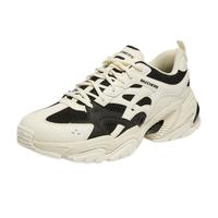 斯凯奇男女鞋春季潮流复古运动鞋耐磨山系老爹鞋 NTBK自然色/黑色（男款） 39.5