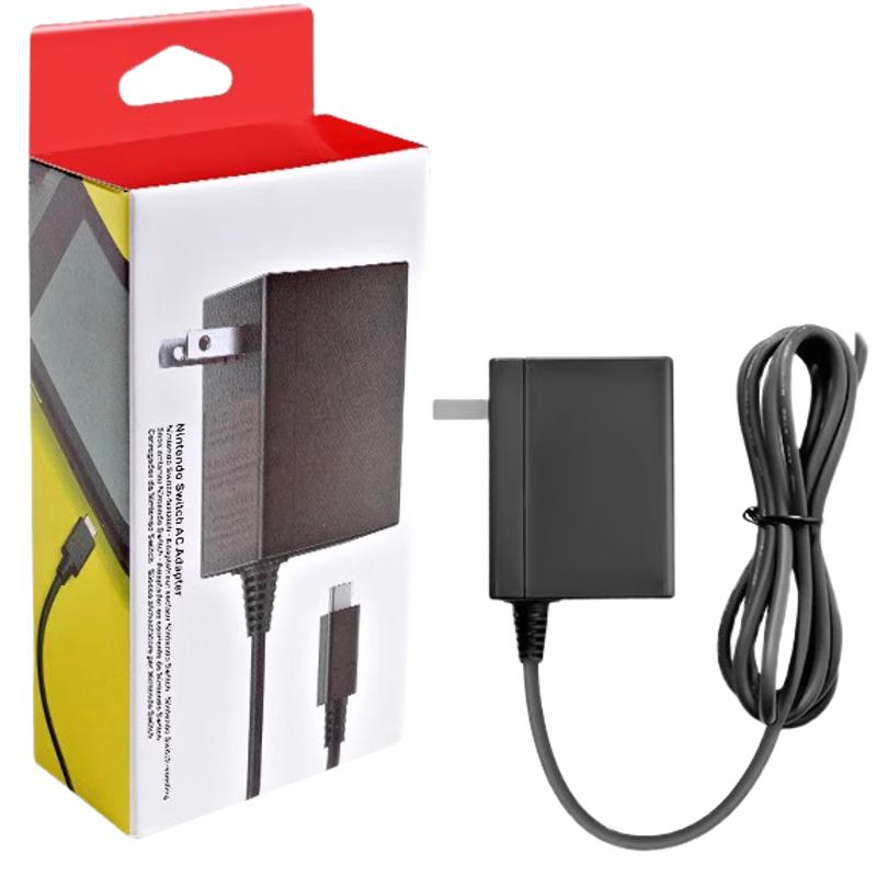 炫戴（XUANDAI）适用Switch充电器日版oled游戏机电源适配器NS国行lite港版原充电线通用便携底座39W主机直充配件 1.5米·通用任天堂switch日版oled·黑 真3C国标认证