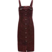 VEROMODA连衣裙夏季百搭水洗做旧街头风显瘦牛仔背带裙324242017 J7G习拉牛仔红色 170/88A/L