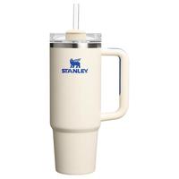 STANLEY巨无霸吸管杯水杯保温杯大容量办公不锈钢杯子887ML-皇家奶油白