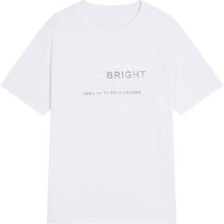 京东京造 短袖男士t恤男抗菌防螨 bright白色 L