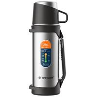 邦达（bangda）（BDH50）316不锈钢保温壶杯大容量户外泡茶水壶全钢车载水杯子 本色 1500ml