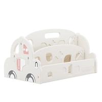 哈比树 HOBBY TREE书架桌面书桌收纳置物架小型整理文件架立盒办公室桌上收纳架 【奶油白】桌面书本架 A款 【分类收纳 超大容量 不占空间】